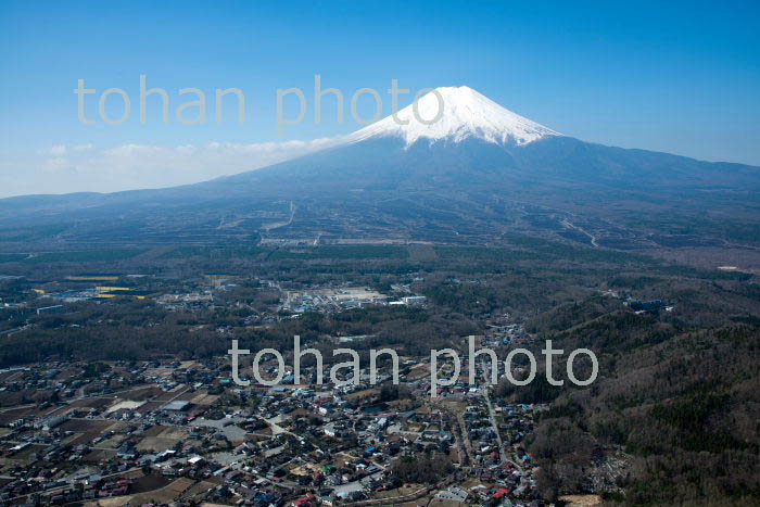 早春の忍野村(忍野八海周辺)より富士山(2018/4)