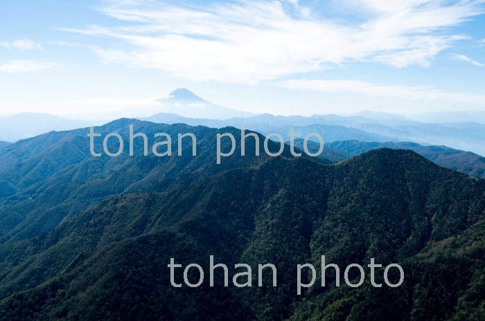 大菩薩峠,小金沢山,黒岳周辺より富士山(2018/10)