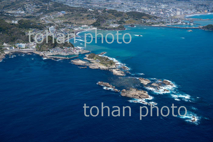 仁右衛門島と太海駅周辺(2019/4)