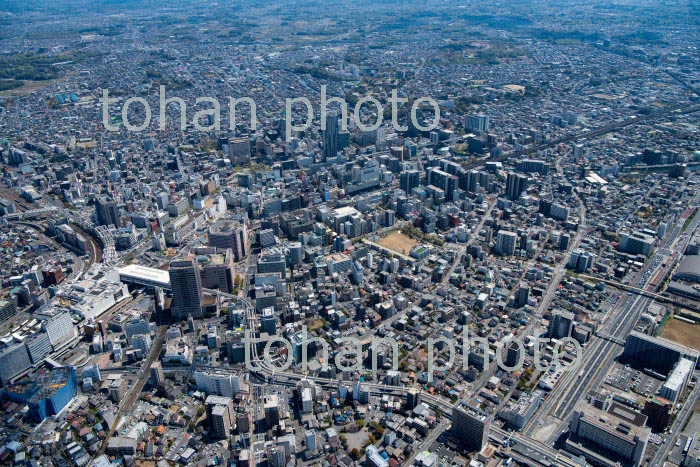 千葉市街地と千葉駅(2019/4)