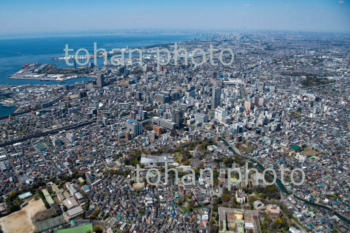 千葉市街地と千葉県庁,亥鼻公園周辺(2019/4)