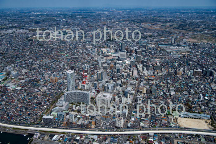 船橋市街地と船橋駅周辺(2019/4)