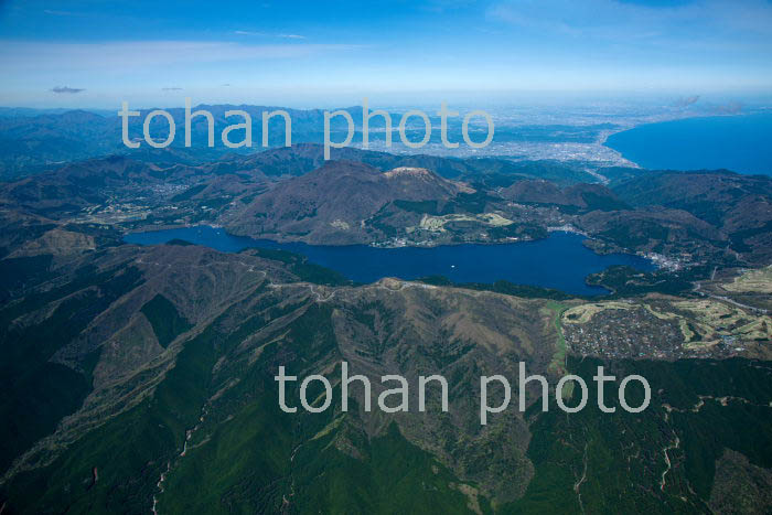 芦ノ湖と箱根山,駒ケ岳周辺(2019/4)