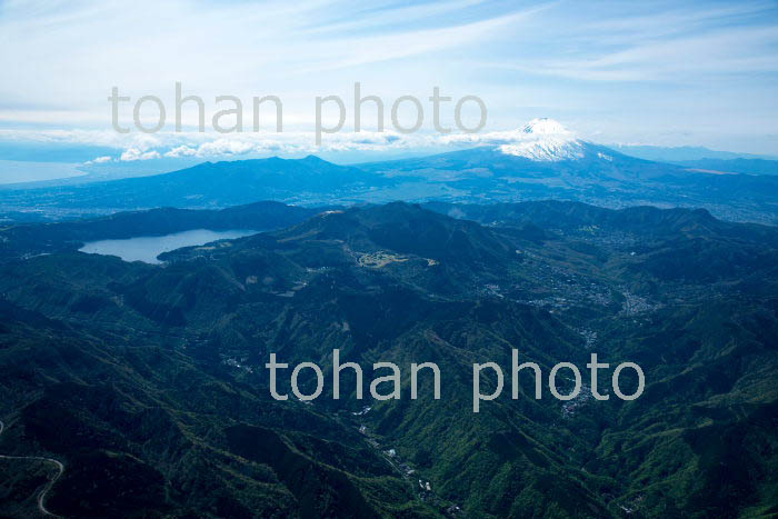 箱根山,大平台,強羅周辺より富士山(2019/4)