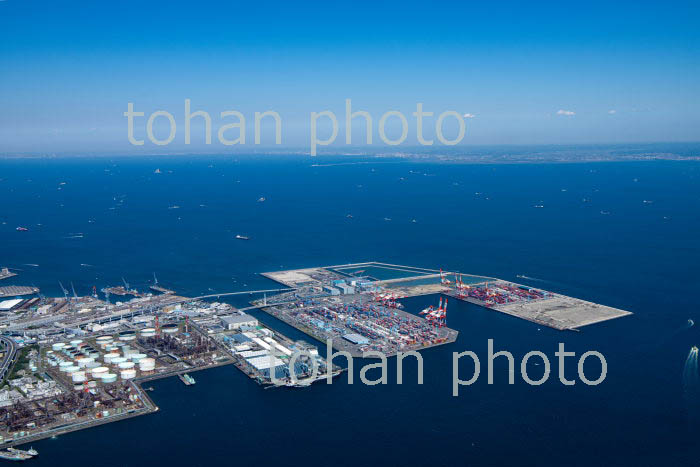 豊浦町と南本牧ふ頭と東京湾(2019/5)