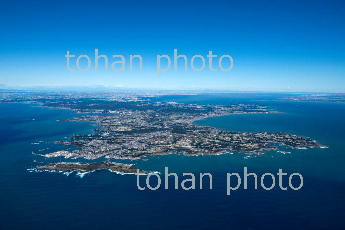 城ヶ島より三浦半島全景(2019/10)