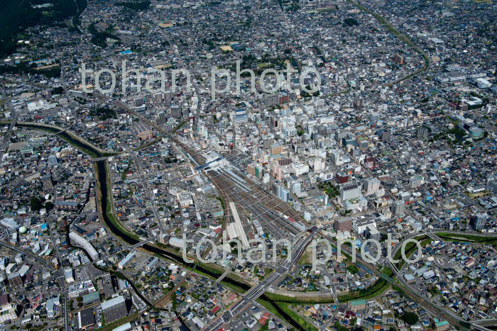 松本駅より松本市街地(2019/9)