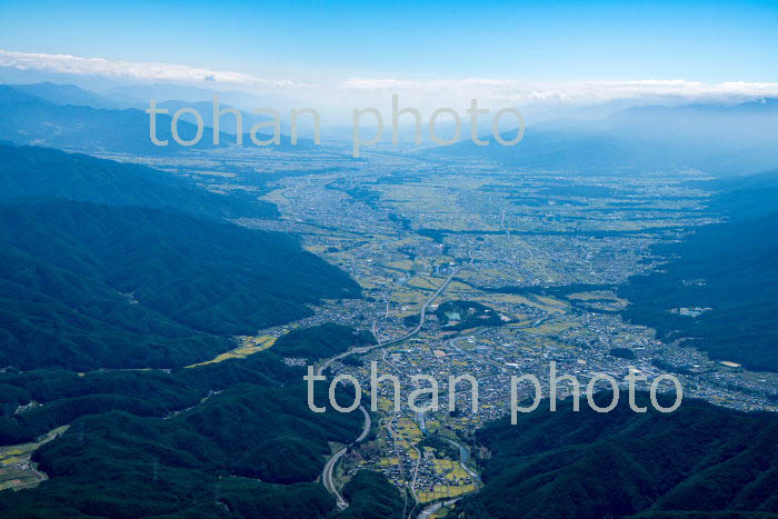 伊那盆地(辰野地区世の伊那市方面)(2019/9)