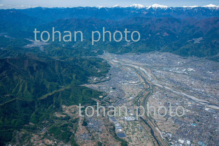 釜無川,笛吹川合流地周辺(甲府盆地)(2019/4)