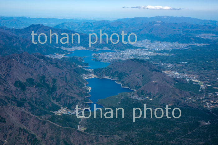 西湖,河口湖,河口湖町の町並み(2019/4)