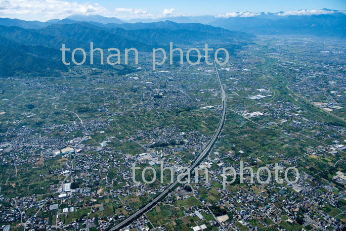 甲府盆地(二宮より甲府南方面)(2019/9)