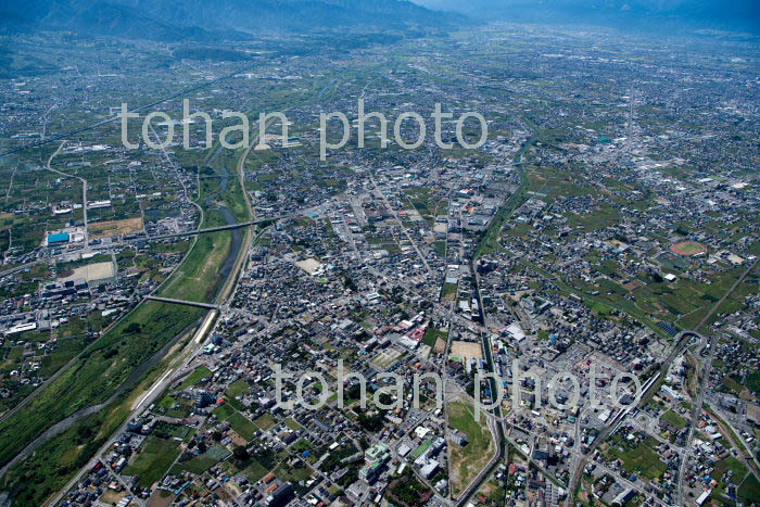 甲府盆地(石和温泉周辺より甲府南方面)(2019/9)