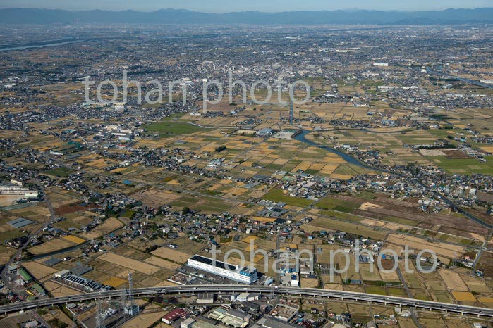 濃尾平野(愛知県安西市より岐阜方面)(2020/11)