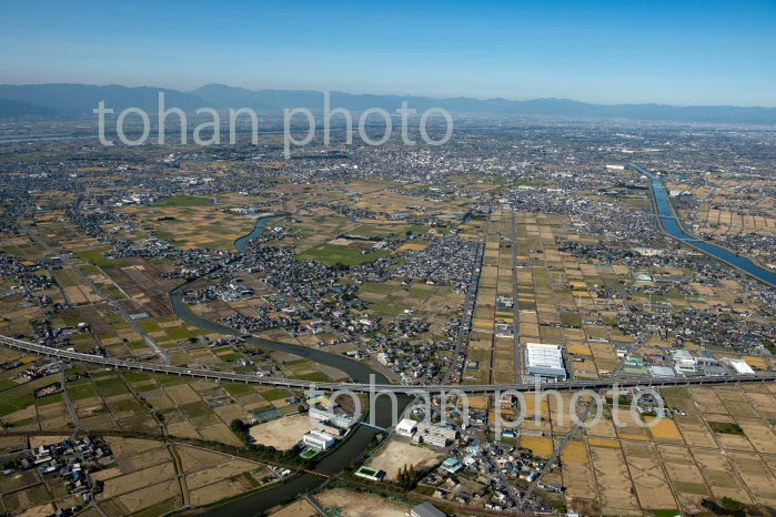 濃尾平野(愛知県安西市より岐阜方面)(2020/11)