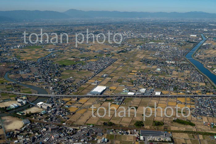 濃尾平野(愛知県安西市より岐阜方面)(2020/11)