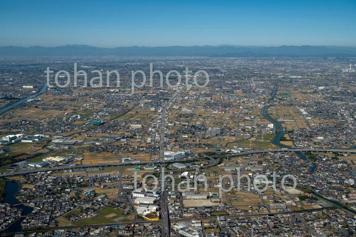 濃尾平野(愛知県海部郡より岐阜方面)(2020/11)