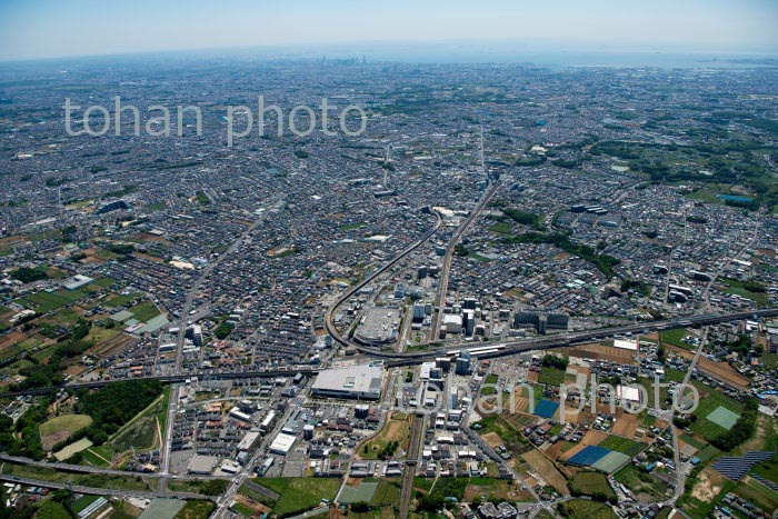 鎌ヶ谷市街地(新鎌ヶ谷駅より鎌ヶ谷駅周辺)(2020/5)