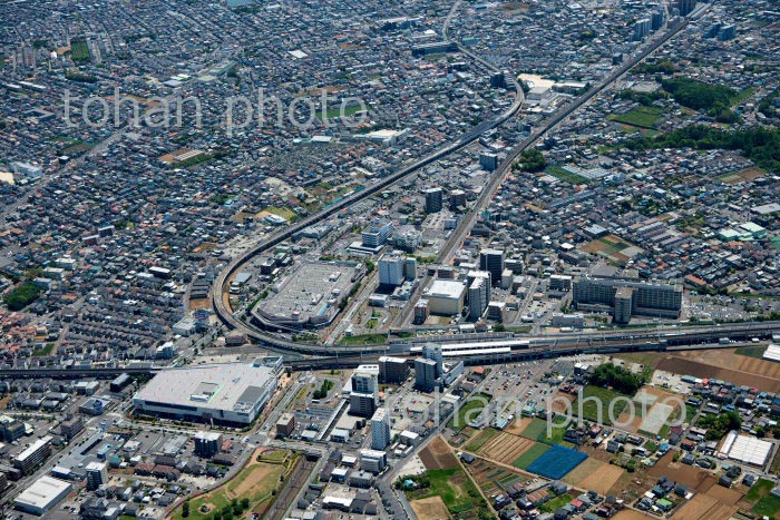 鎌ヶ谷市街地(新鎌ヶ谷駅より鎌ヶ谷駅周辺)(2020/5)