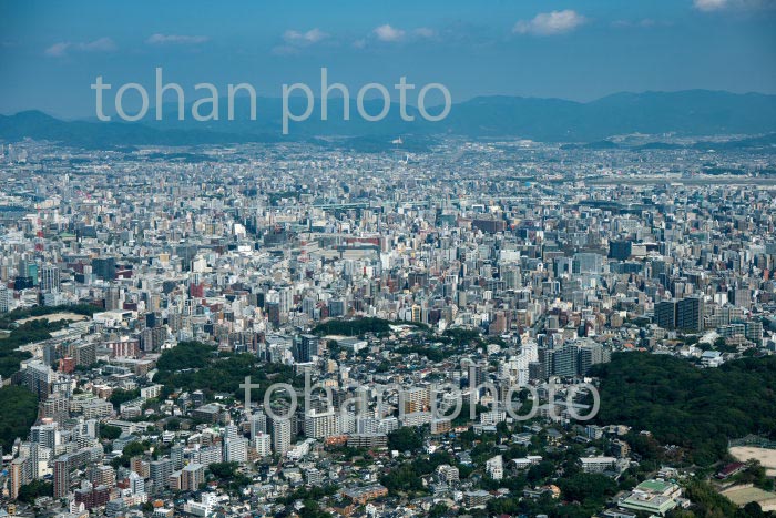 桜坂地区周辺よりより福岡市街地(2020/10)