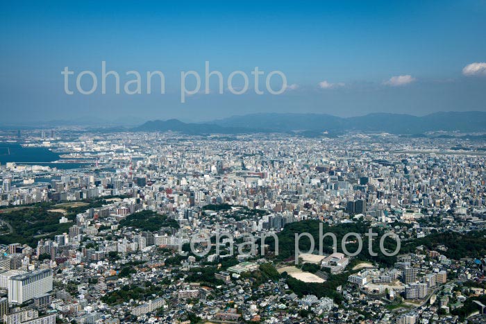 福岡市動植物園周辺より福岡市街地 (2020/10)