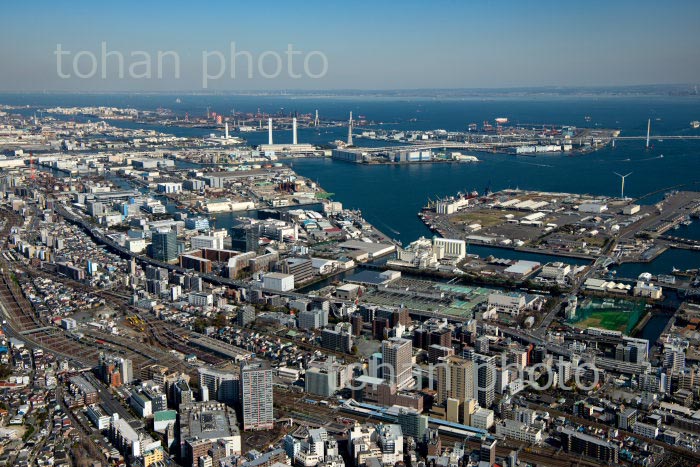 東神奈川駅周辺より京浜工業地区(2020/3)