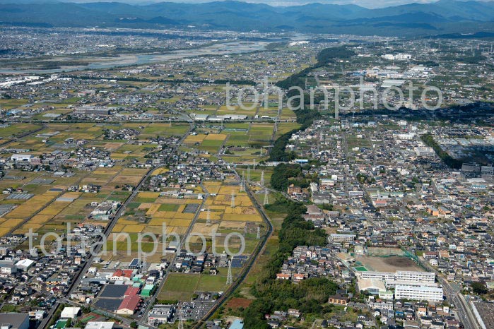 三方原台地(洪積台地)加茂地区より上流方面(2020/10)