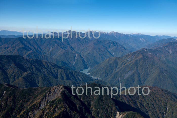 南アルプス(小無間山周辺より北岳方面)の山並み(2020/10)