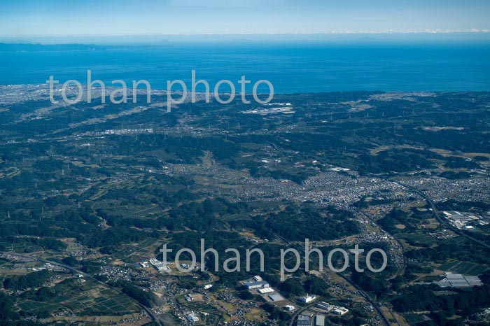 掛川市,菊川市周辺より牧之原台地方面(2020/11)