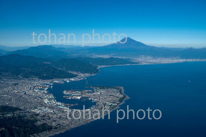 駿河湾より清水港,三保松原,富士山(2020/11)