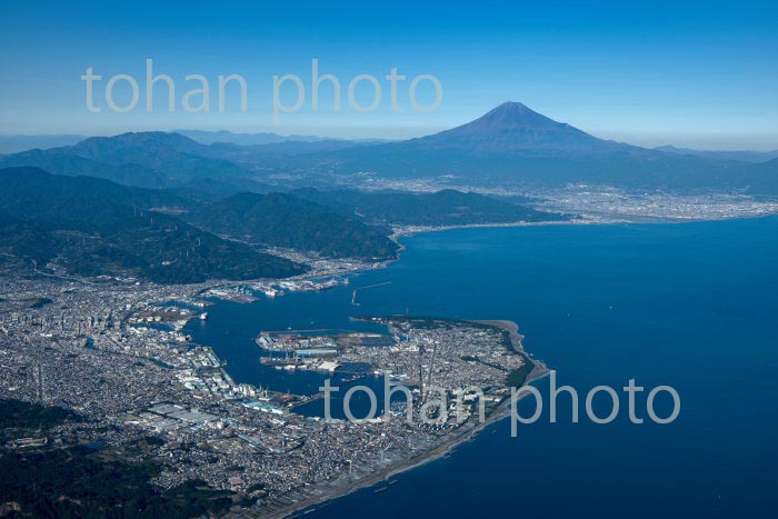 駿河湾より清水港,三保松原,富士山(2020/11)