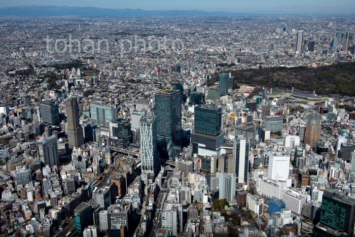 渋谷駅周辺より東京の街並み(2020/3)