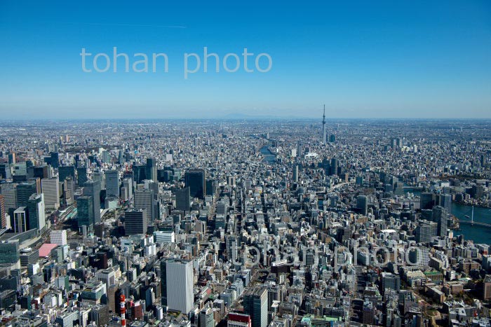 東銀座,築地周辺より東京の街並み(2020/3)