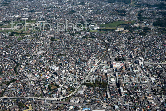 JR都賀駅と千葉都市モノレール都賀駅周辺(2021/10)