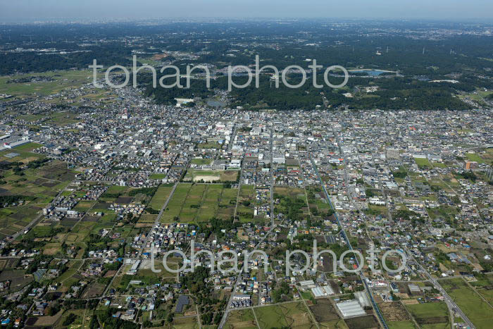 東金市街地と東金駅(2021/10)