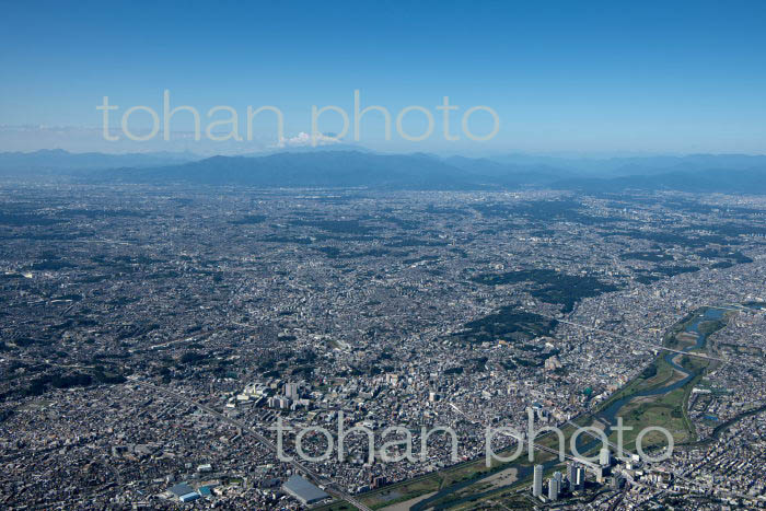 川崎市高津区(武蔵溝ノ口)周辺より富士山(2021/10)