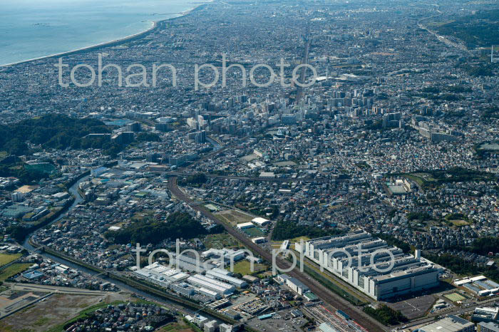 藤沢市街地(湘南ヘルスイノベーションパーク)と藤沢駅周辺(2021/10)