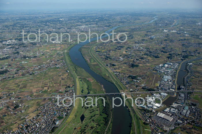 利根川(栗橋付近より下流方面)(2021/10)