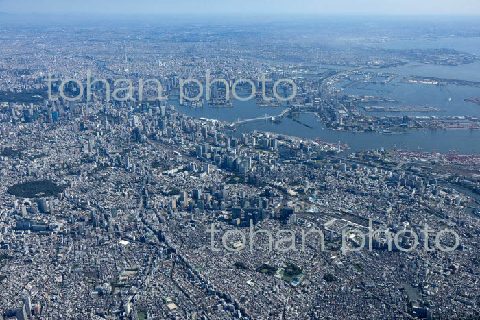 JR大崎駅,JR五反田駅,JR大井町周辺より東京の街並み(2021/10)