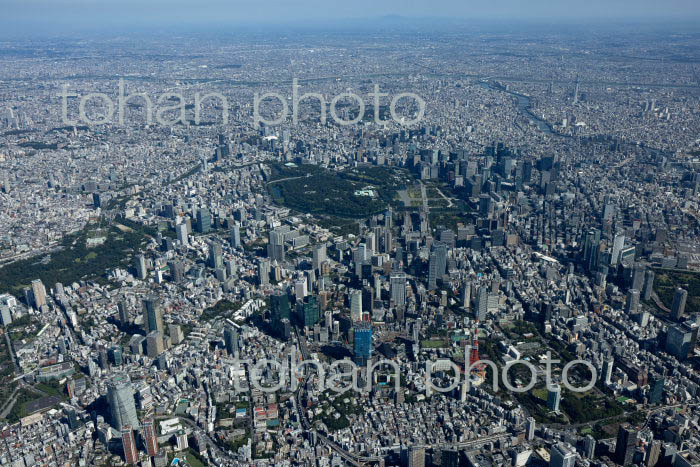 六本木,麻布周辺より東京の街並み(2021/10)