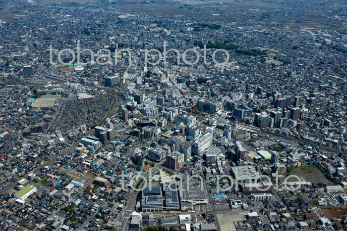 川越駅,本川越駅,川越市駅と川越市の街並み(2022/05)