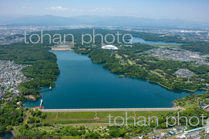 多摩湖周辺より多摩湖(2022/05)