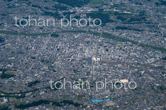 八王子駅と八王子の街並み(2022/8)