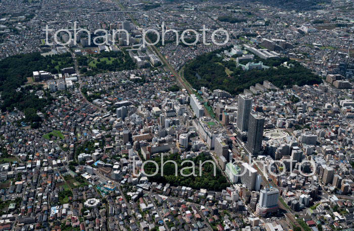 国分寺駅より西国分寺駅方面(2022/8)