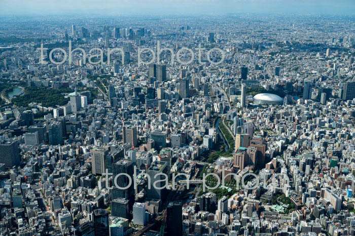 御茶ノ水駅,水道橋駅周辺より新宿方面(2022/10)