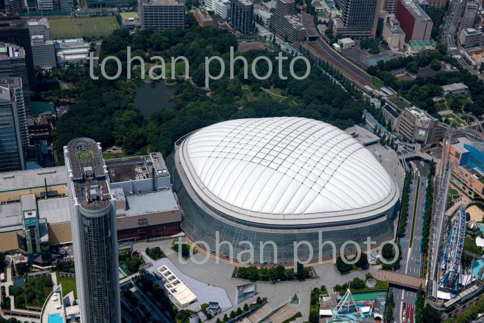 東京ドームと小石川後楽園周辺(2020/8)