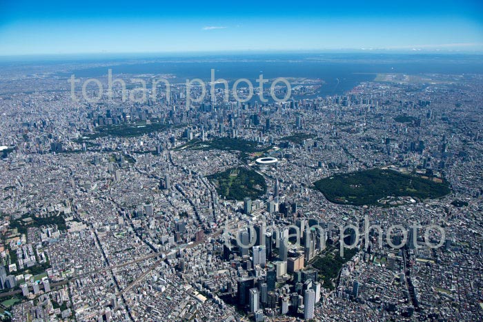 新宿周辺より東京の街並み(2020/8)