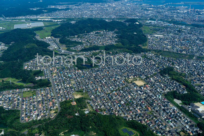 いわき郊外の泉ケ丘,葉山地区周辺の住宅地(2023728)