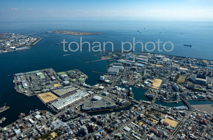 神戸,和田岬周辺の工業地区より神戸空港方面(20231018)