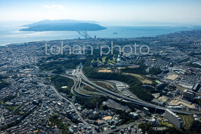 垂水JCTより明石海峡大橋方面(20231018)