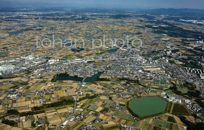 溜池と畑の町(竜が岡,岩岡町地区周辺)(20231018)